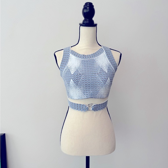 Alaïa Printed Crop Top - Picture 2 of 12